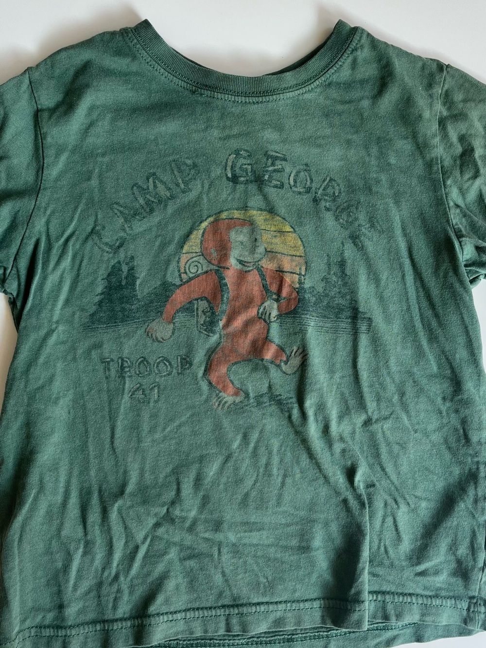 GAP Curious George Camp t-shirt